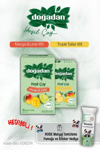 Doğadan Tropik Tatlar ve Mango Lime 18'li ve Rosie Pamuk