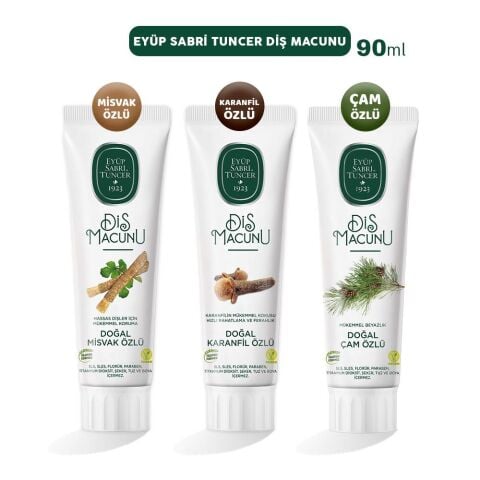 Eyüp Sabri Tuncer Diş Macunu Misvak, Karanfil ve Çam 90 ml