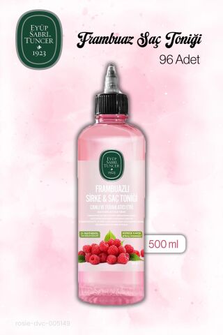 96 adet - 500 ml Frambuazlı Sirke Saç Toniği ve Rosie Hediye