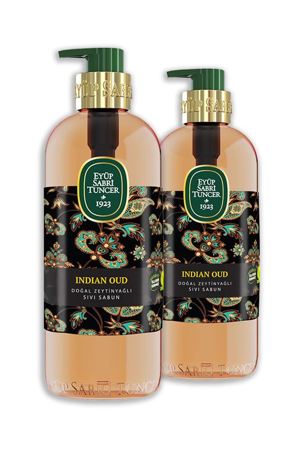 Eyüp Sabri Tuncer Indian Oud Doğal Zeytinyağlı Sıvı Sabun 500 ml x 2 Adet