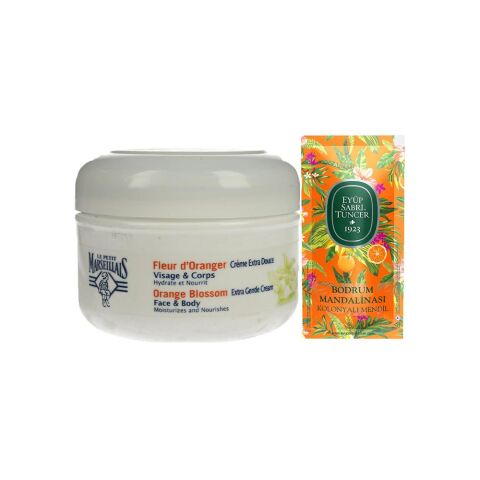 Eyüp Sabri Tuncer Kolonyalı Mendil Bodrum Mandalinası, Le Petit Marseillais Krem Hediyeli