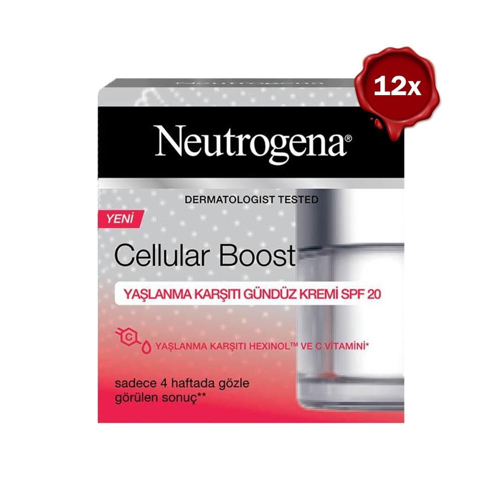 Neutrogena Cellular Boost Yaşlanma Karşıtı Gündüz Kremi SPF 20 50 ml x 12