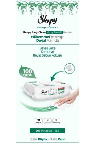 Easy Clean Yüzey Temizlik Havlusu (Beyaz Sabun Kokulu) 100'lü