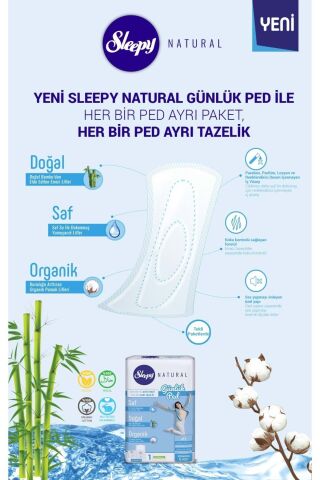 Sleepy Natural Günlük Ped Normal 40'Lı X 12 (480 Adet)