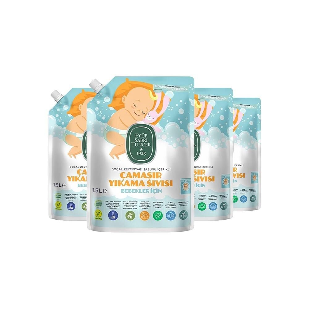 Eyüp Sabri Tuncer Bebek Çamaşır Deterjanı 1500 ml x 4