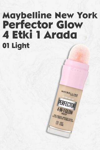 Maybelline Perfector Glow 4 Etki 1 Arada 01 Light