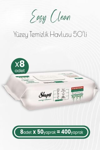 Sleepy Easy Clean Yüzey Temizlik Havlusu 50 x 8 Adet (400 Yaprak)