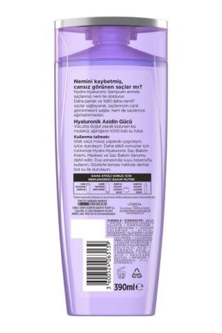 Elseve Hydra Hyaluronik Şampuan 390 ml x 3 Adet