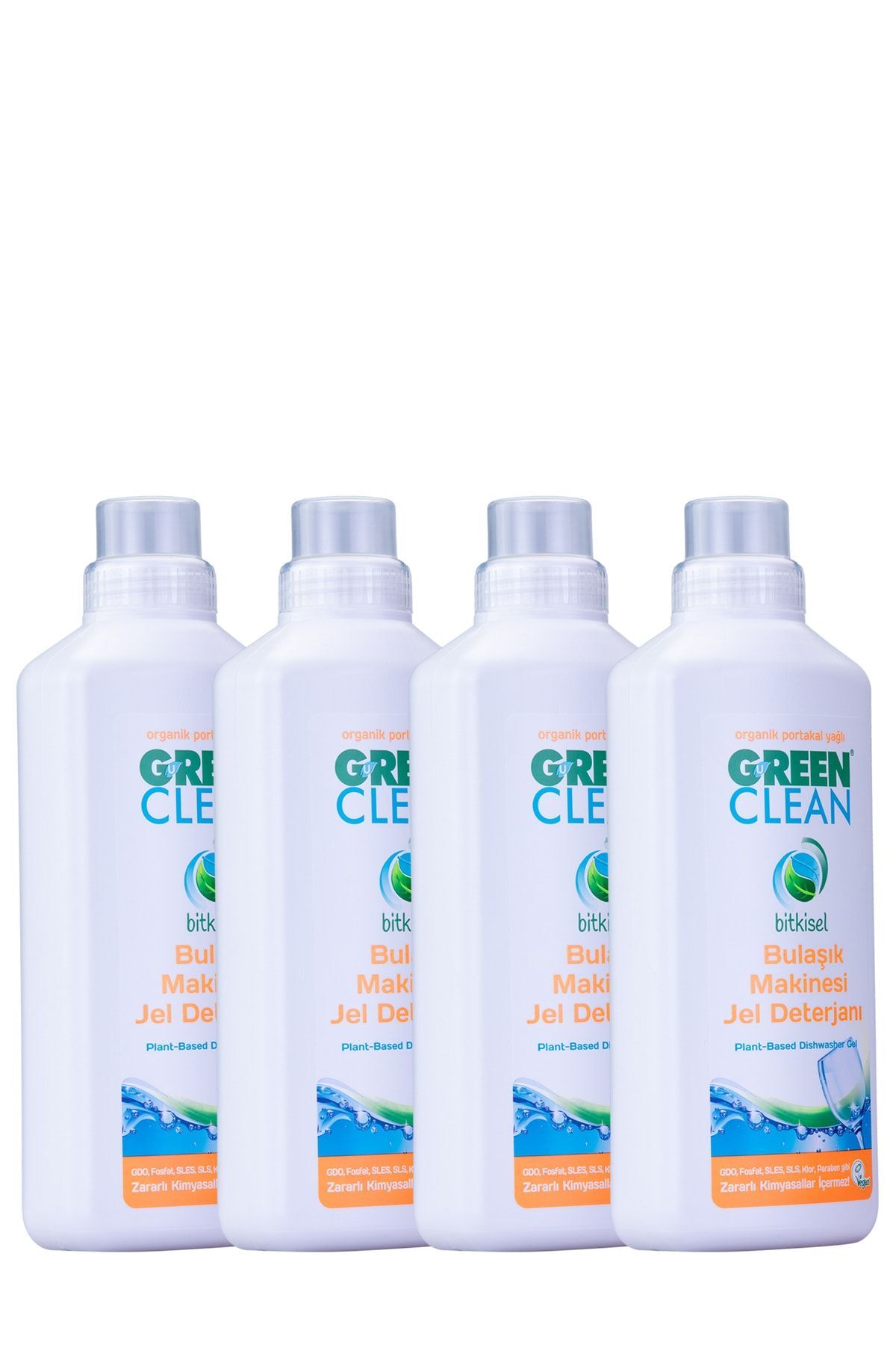 Green Clean 4 Adet Bulaşık Makinesi Jel Deterjan 1000 ml