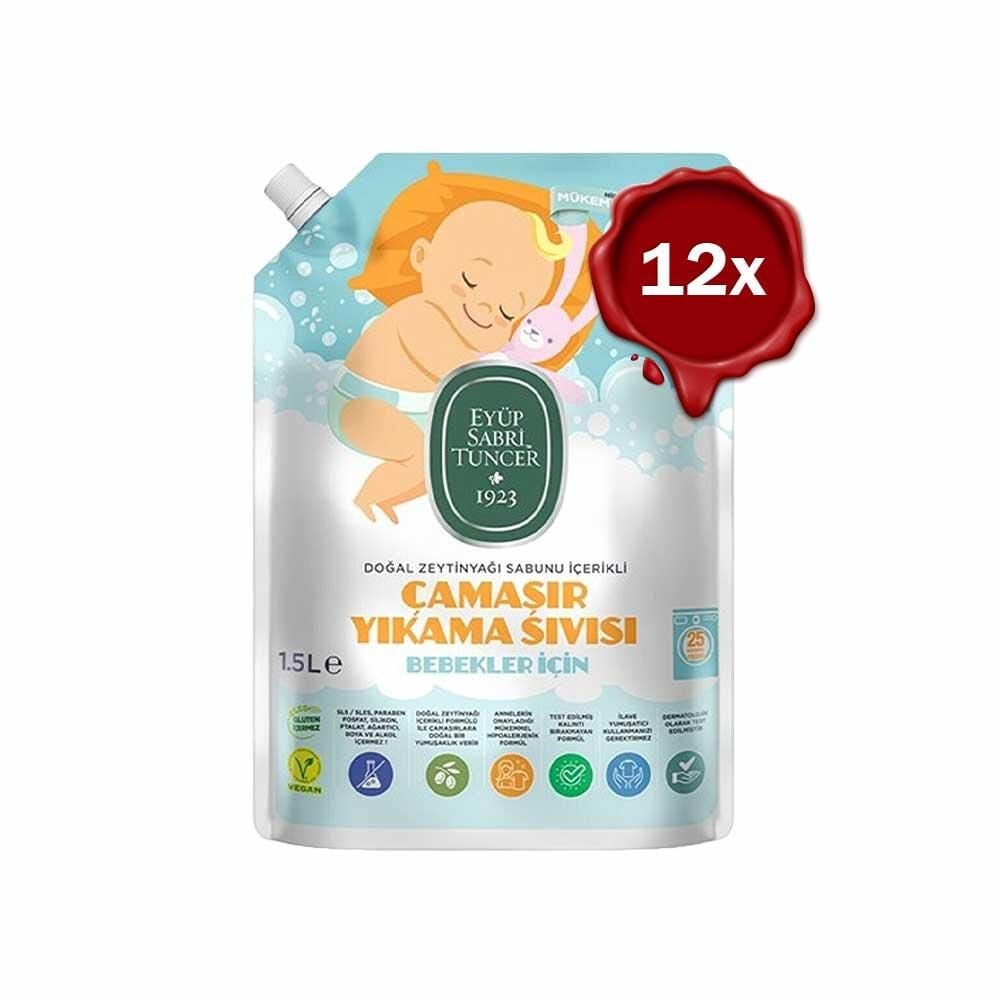 Eyüp Sabri Tuncer Bebek Çamaşır Deterjanı 1500 ml x 12