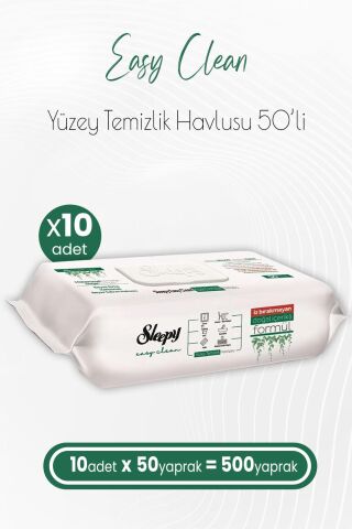 Sleepy Easy Clean Yüzey Temizlik Havlusu 50 x 10 Adet (500 Yaprak)