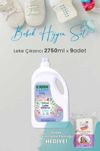 Green Clean Baby Leke Çıkarıcı 2.75 L x 9 Adet ve Hediyeli