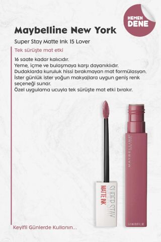 Maybelline Super Stay Matte Ink 15 Lover