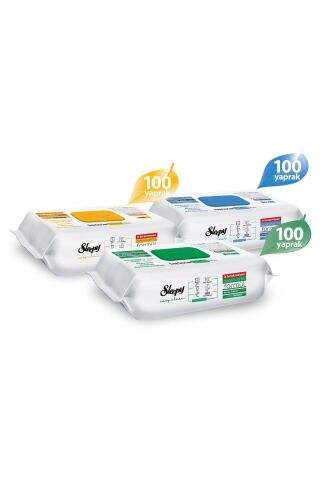 Easy Clean Beyaz Sabun Katkılı Çamaşır Suyu Katkılı Arap Sabunu Katkılı 3x100 (300 YAPRAK)