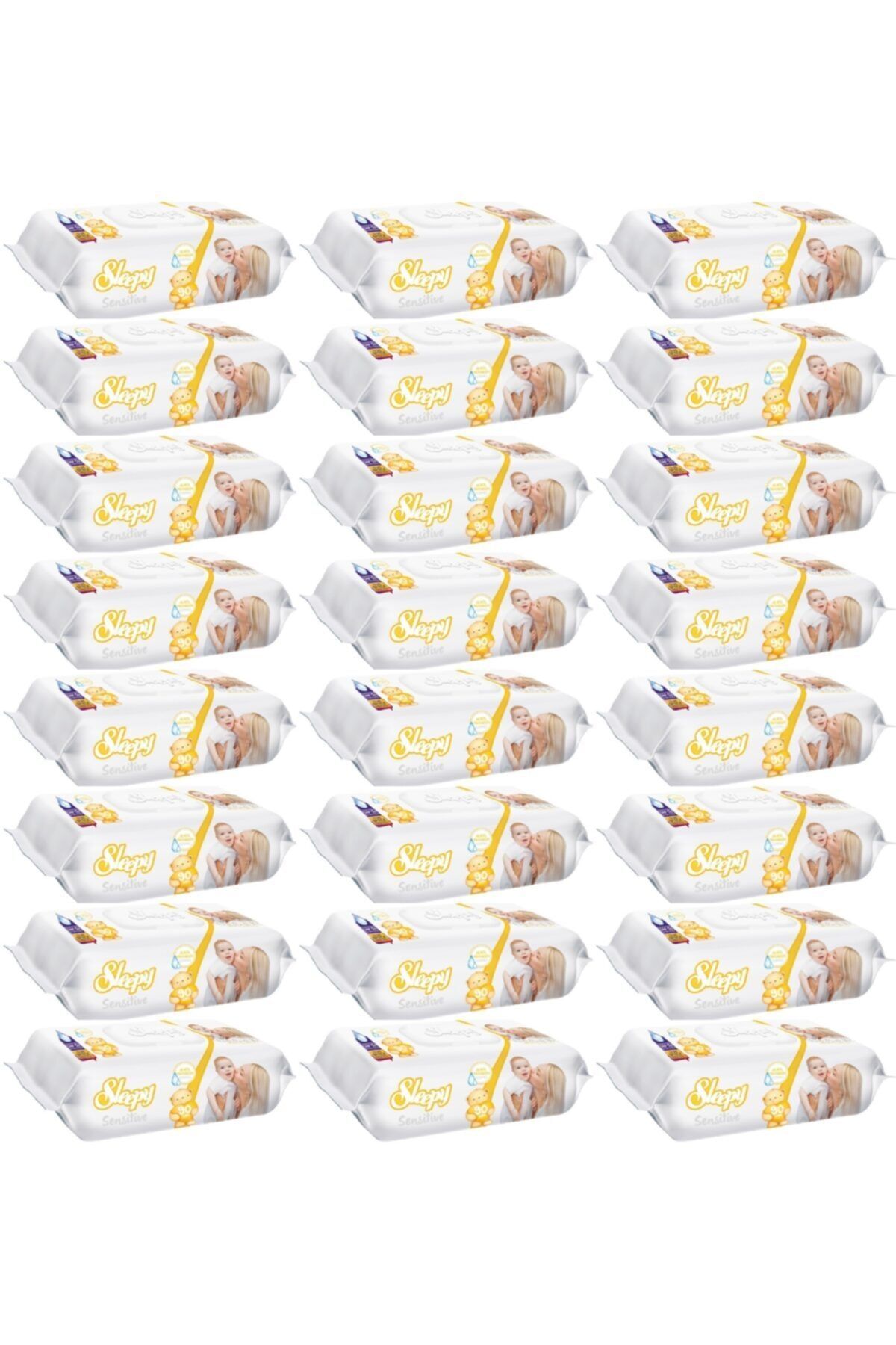 Sleepy Sensitive 90 Yaprak Islak Mendil x 24 Adet