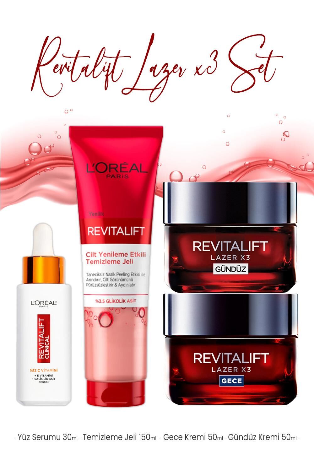 Loreal Paris Revitalift Lazer Bakım Seti 5