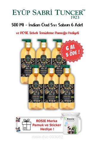 İndian Oud 500 ML 6 AL 5 ÖDE  Sıvı Sabun ve ROSIE Hediyeli
