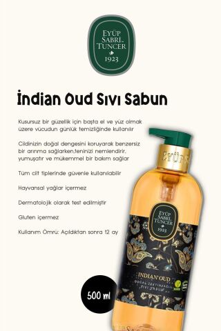 İndian Oud 500 ML 6 AL 5 ÖDE  Sıvı Sabun ve ROSIE Hediyeli