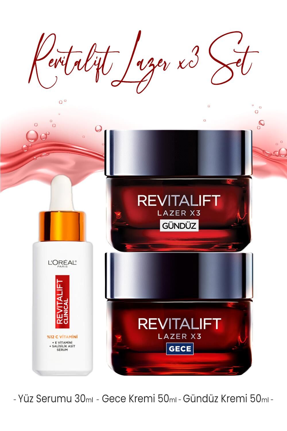 Loreal Paris Revitalift Lazer Bakım Seti 6