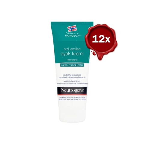 Neutrogena® Norveç Formülü Hızlı Emilen Ayak Kremi 100 ml x 12