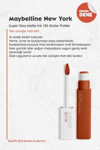 Maybelline Super Stay Matte Ink 135 Globe Trotter