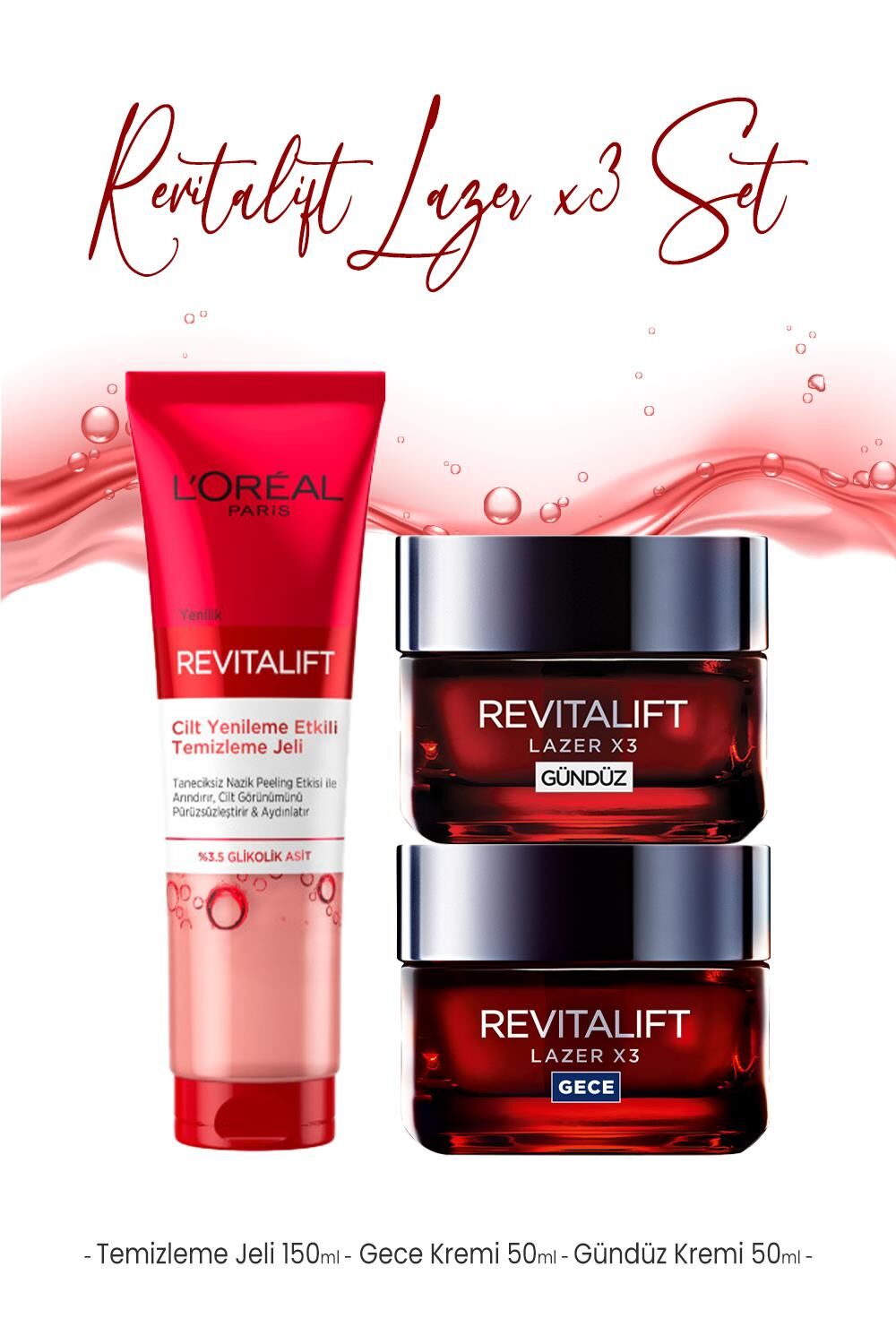 Loreal Paris Revitalift Lazer Bakım Seti 8