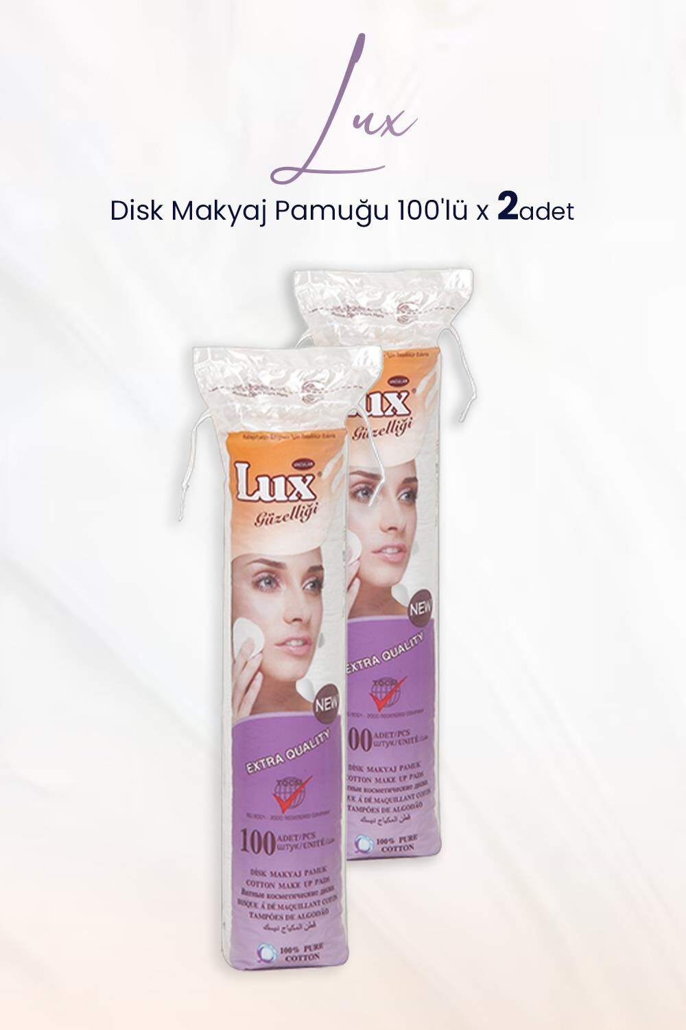 Lux Disk Makyaj Pamuğu 100'lü x 2 Adet
