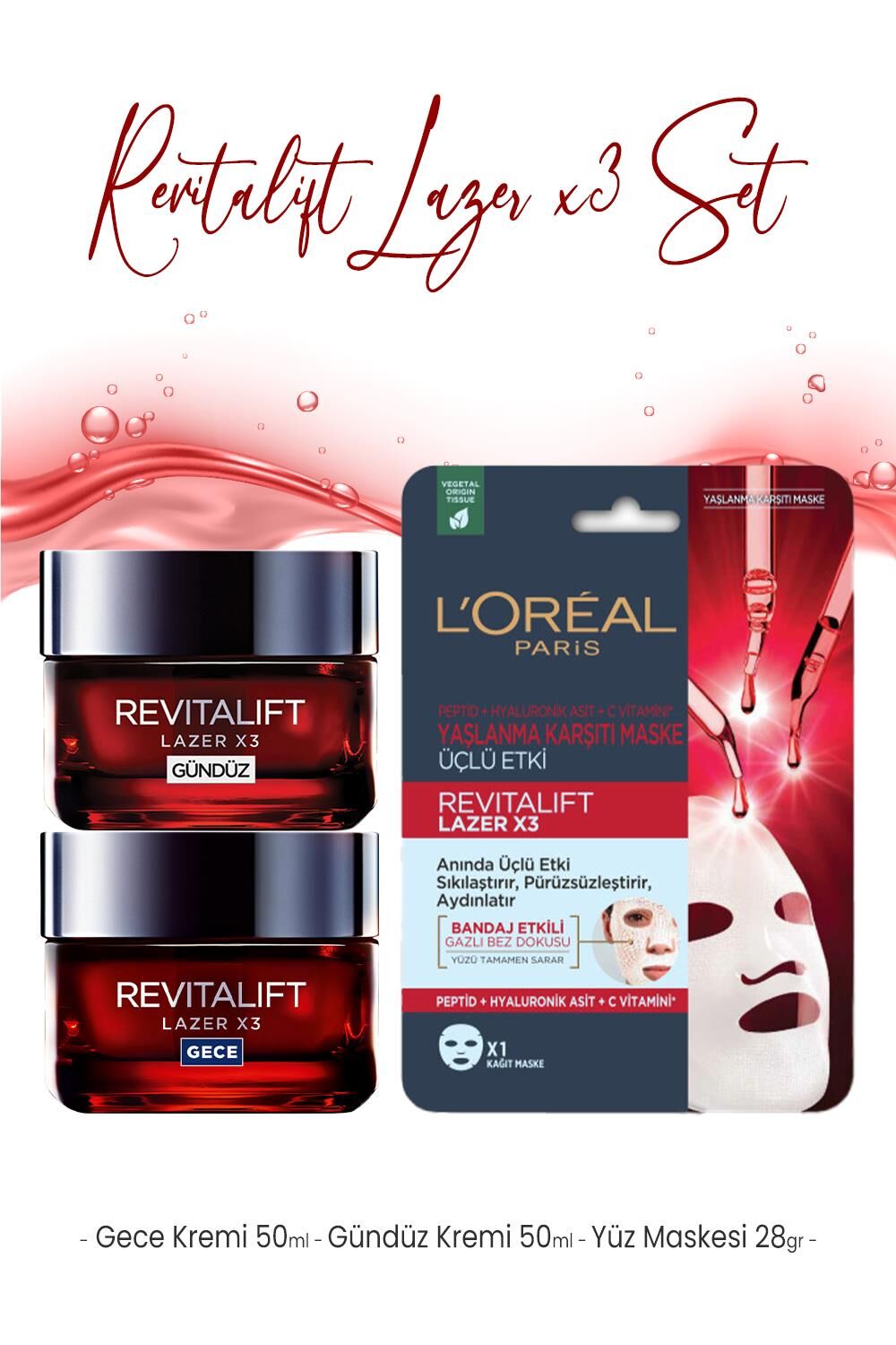 Loreal Paris Revitalift Lazer Bakım Seti 9