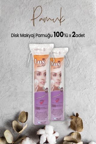 Lux Disk Makyaj Pamuğu 100'lü x 2 Adet