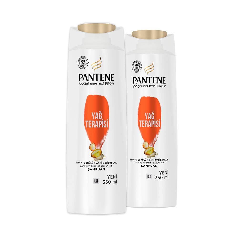 Pantene Şampuan Pro-V Doğal Sentez Yağ Terapisi 350 ml x 2