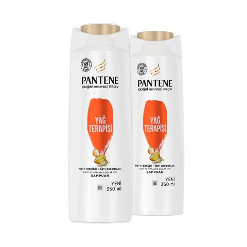 Pantene Şampuan Pro-V Doğal Sentez Yağ Terapisi 350 ml x 2