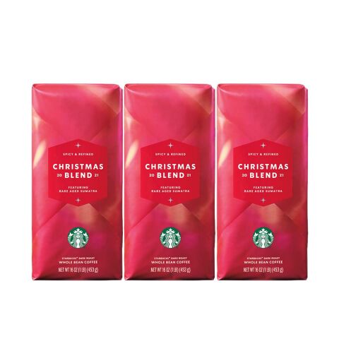 Starbucks Christmas Blend 2021 Rare Aged Sumatra Çekirdek Kahve 750 Gram