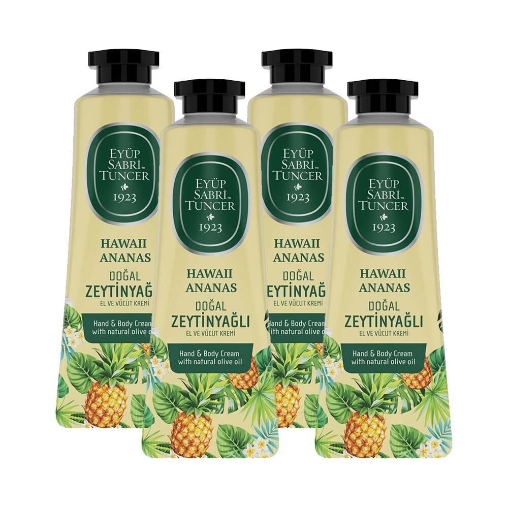 Eyüp Sabri Tuncer El ve Vücut Kremi Havaii Ananas 50 ml x 4