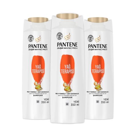 Pantene Şampuan Pro-V Doğal Sentez Yağ Terapisi 350 ml x 3