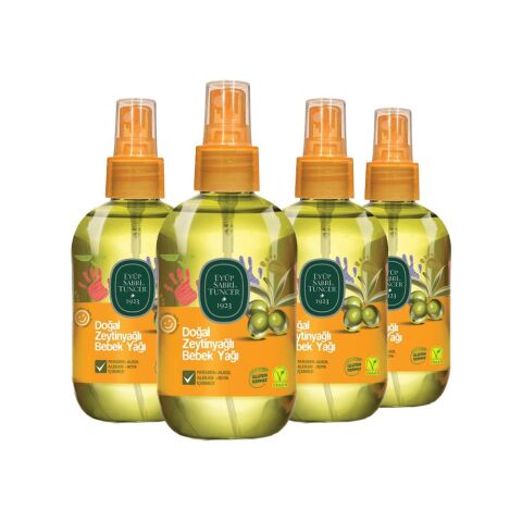 Eyüp Sabri Tuncer Doğal Zeytinyağlı Bebek Yağı 280 ml x 4