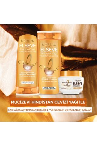L'Oréal Paris Elseve Mucizevi Hindistan Cevizi Yağı Ağırlaştırmayan Besleyici Şampuan 360 ml 1 ADET