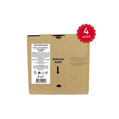 Eyüp Sabri Tuncer Amber Doğal Zeytinyağlı Sıvı Sabun 5 lt x 4 adet
