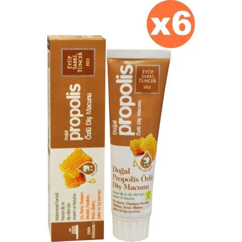Eyüp Sabri Tuncer Doğal Propolis Özlü Diş Macunu 75 ml x 6