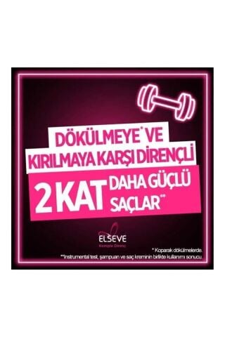 Elseve Komple Direnç Dökülme Karşıtı Bakım Kremi 390 ml 2'li Set