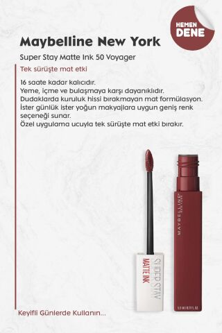 Maybelline Super Stay Matte Ink 50 Voyager