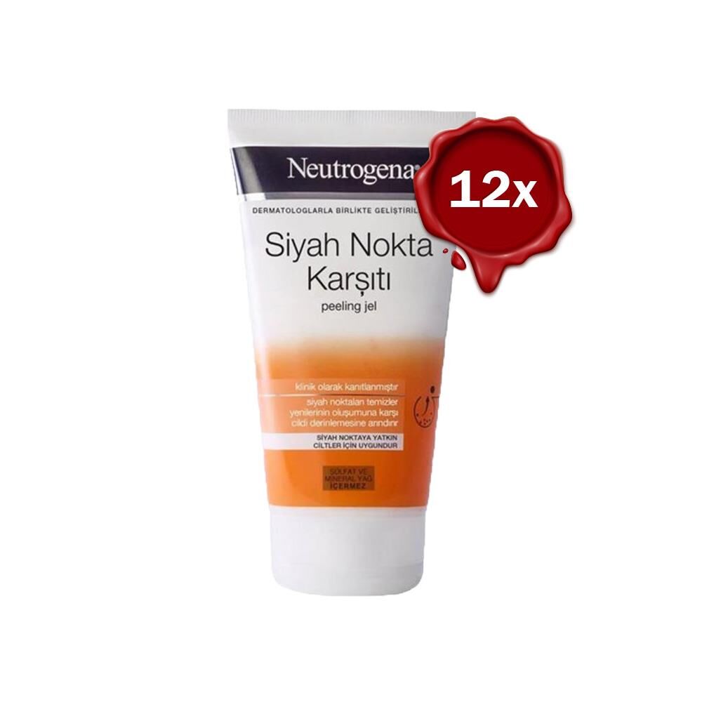 Neutrogena Siyah Nokta Karşıtı Peeling 150 ml x 12