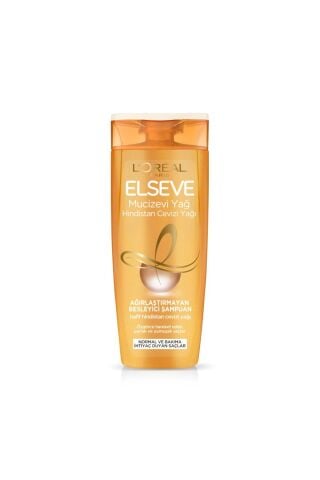 Elseve L'Oréal Paris Elseve Mucizevi Hindistan Cevizi Yağı Ağırlaştırmayan Besleyici Şampuan 360 ml 3 ADET