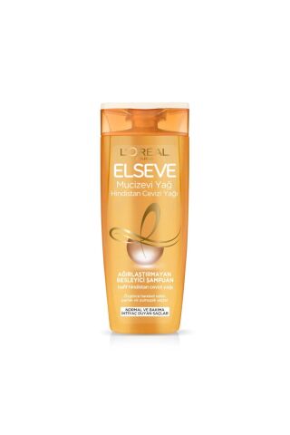 Elseve L'Oréal Paris Elseve Mucizevi Hindistan Cevizi Yağı Ağırlaştırmayan Besleyici Şampuan 360 ml 3 ADET