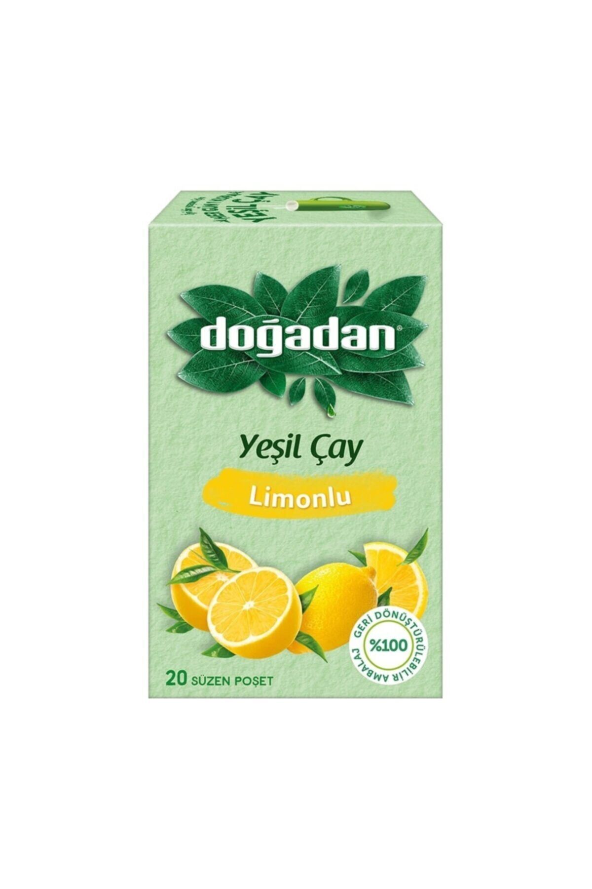 Doğadan Yeşil çay Limonlu 20'li