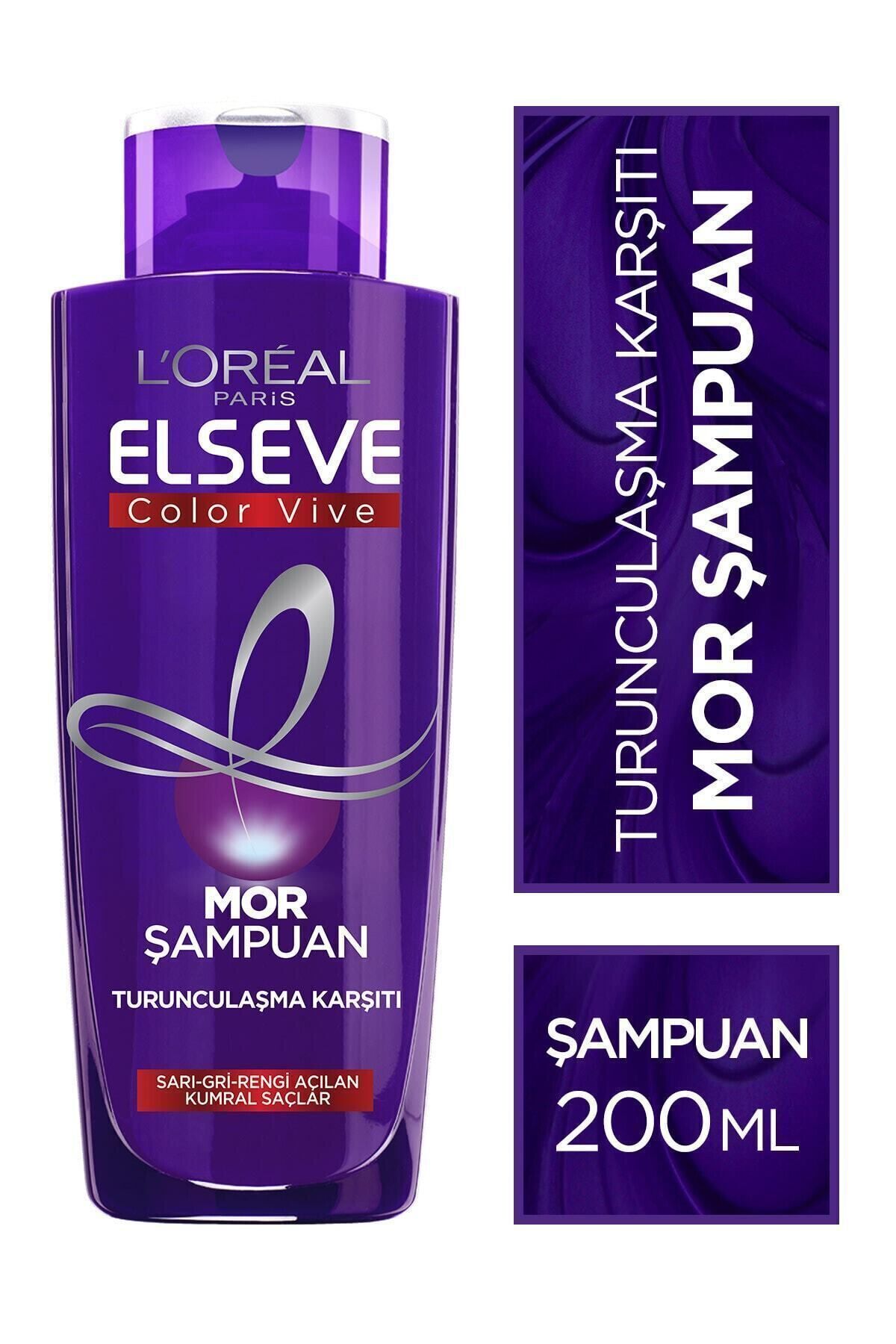 Elseve -Boyalı Saçlar İçin Renk Koruyucu Mor Şampuan 200 ml CYT646131317643113131,643612,00,6431131