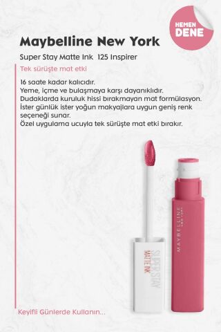 Maybelline Super Stay Matte Ink 125 Inspirer