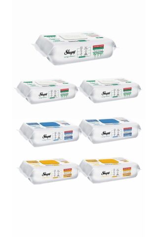 SleepyEasy Clean Beyaz Sabun Katkılı +Çamaşır Suyu Katkılı+Arap Sabunu Katkılı 7X100 (700 Yaprak)