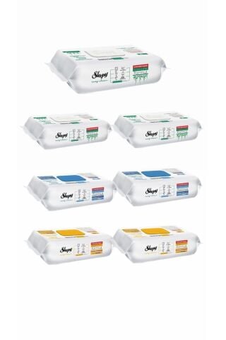 SleepyEasy Clean Beyaz Sabun Katkılı +Çamaşır Suyu Katkılı+Arap Sabunu Katkılı 7X100 (700 Yaprak)