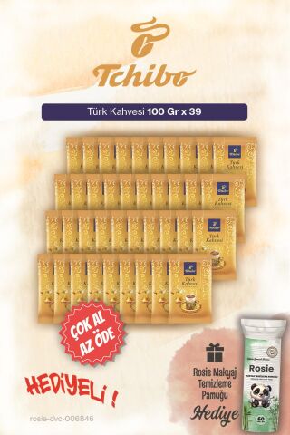 Tchibo 39'lu Çok al Az Öde Türk Kahvesi 100 Gr ve Pamuk