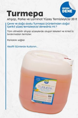 Turmepa Ahşap Parke ve Laminat Yüzey Temizleyicisi 20 L